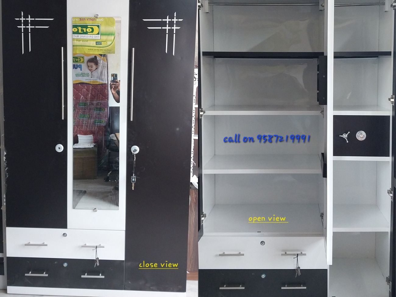 available 3 door almirah