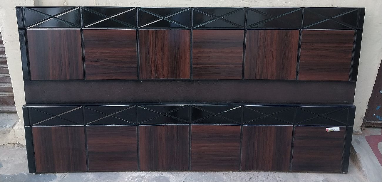 box bed black cross design with big storage